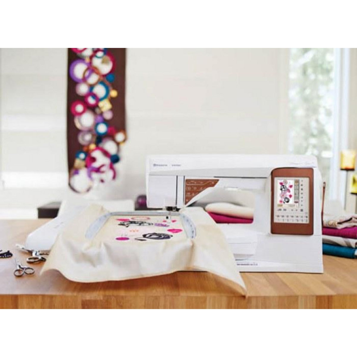 Husqvarna Viking Machine à coudre Husqvarna Designer Topaz 50 + Unité de broderie