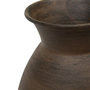 Voir la diapositive 2 : ATMOSPHERA Vase Effet Ancien en Métal  Wonj  20cm Marron