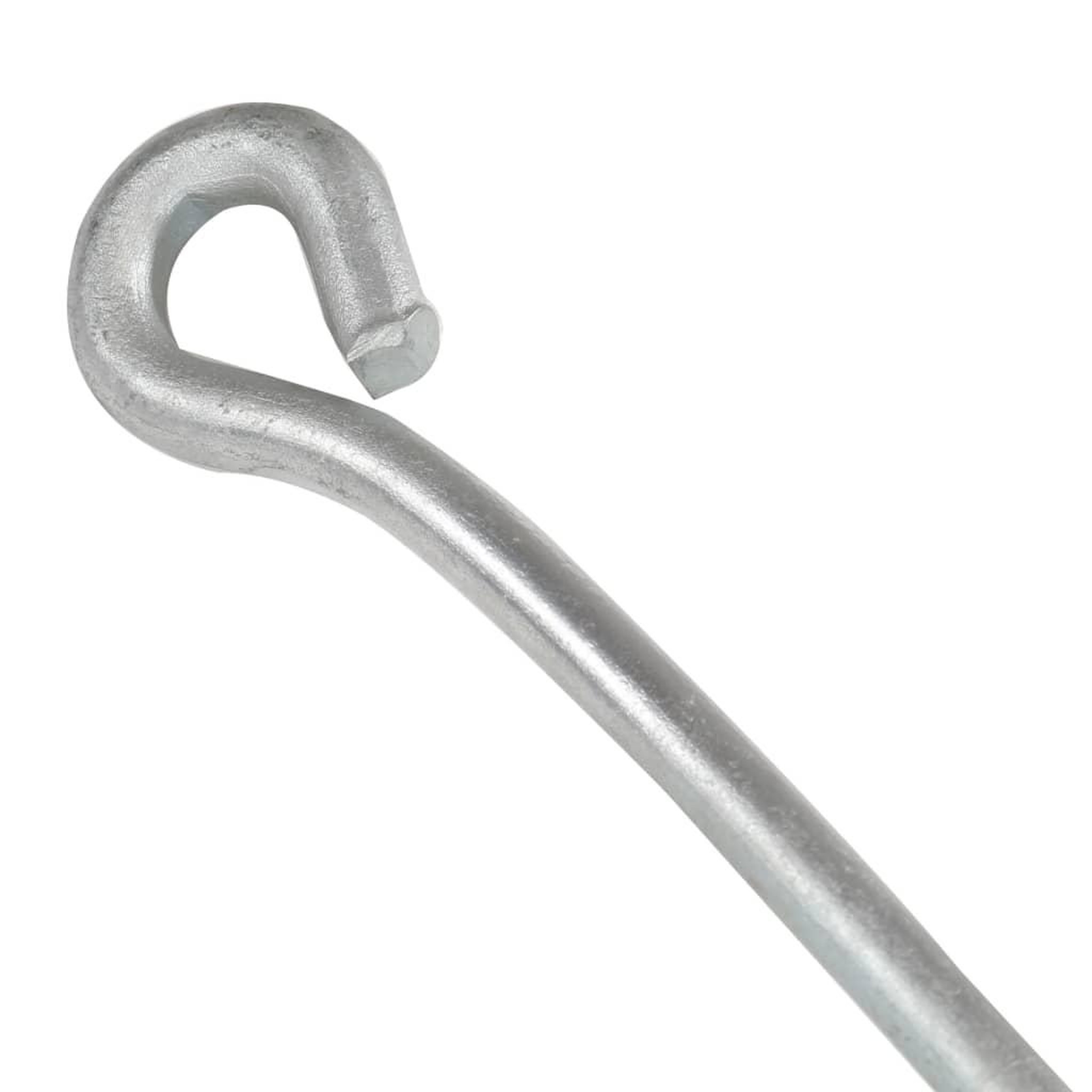 Voir la diapositive 5 : VIDAXL Ancres de terre 10 pcs 10x60 cm Metal galvanise