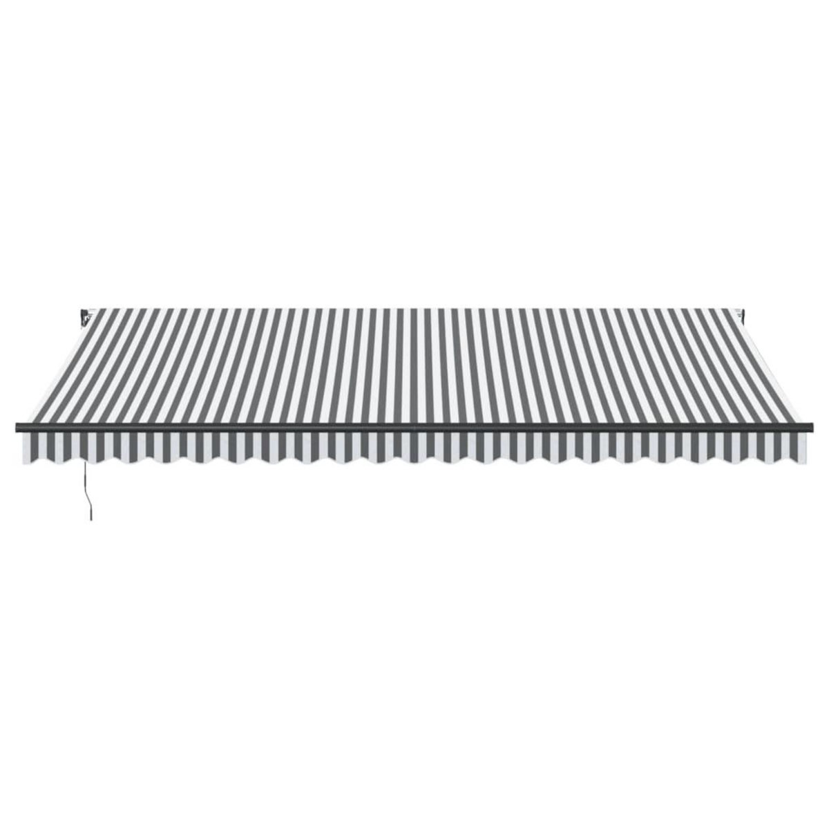 VIDAXL Auvent manuel retractable anthracite et blanc 500x300 cm