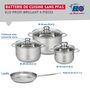 Voir la diapositive 2 : ELO Ensemble de 1 Poêle de cuisson 24 cm et 3 faitouts 16, 20 et 24 cm Elo Profi Brillant