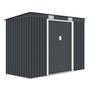 Voir la diapositive 1 : Habitat et Jardin Abri de jardin métal monopente  Austin  - 3,14 m2 - Gris