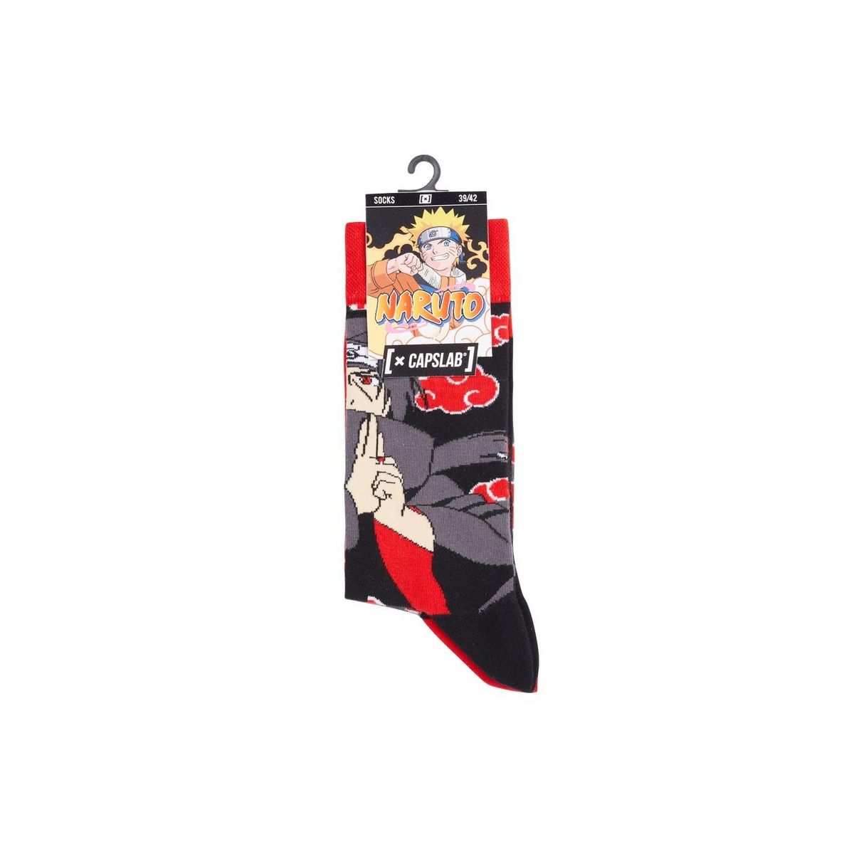 CAPSLAB X1 Paires de Chaussettes Noir/ Capslab Naruto Shippuden