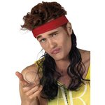 Boland Bandeau Rouge avec Perruque - Adulte
