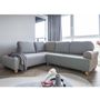 Voir la diapositive 1 : BEST MOBILIER Olli - canapé d'angle droit - convertible - avec coffre - 4 places - en tissu