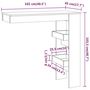 Voir la diapositive 6 : VIDAXL Table de bar murale Chene fume 102x45x103,5cm Bois d'ingenierie