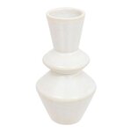 ATMOSPHERA Soliflore en Céramique  Soleya  14cm Blanc