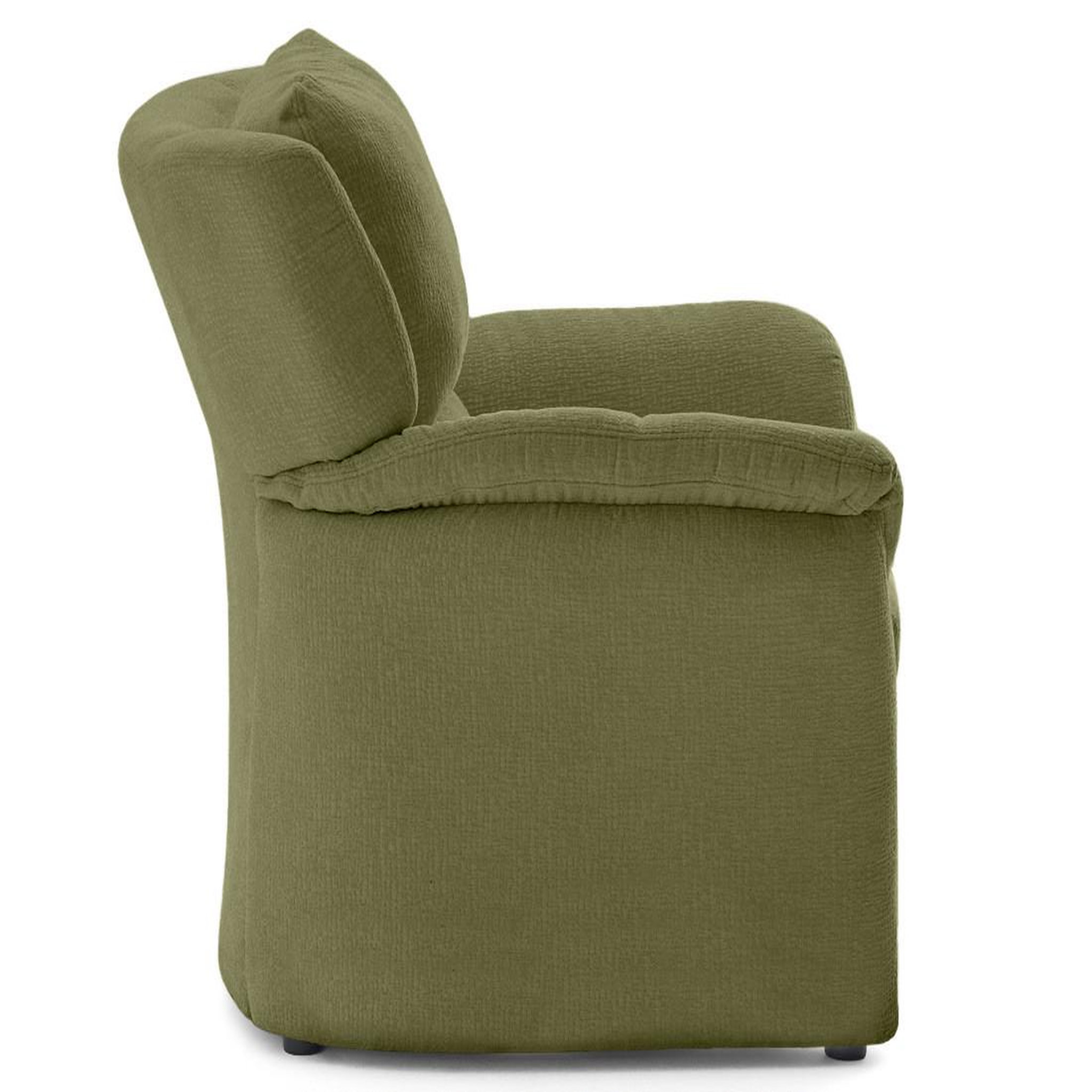 Voir la diapositive 5 : LISA DESIGN Bastille - fauteuil en tissu velours relief