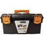 Voir la diapositive 4 : VITO Pro-Power Meuleuse angulaire 850W 115mm + Disque coupe bois et PVC + Disque Diamant laser + Boîte à outils VITO