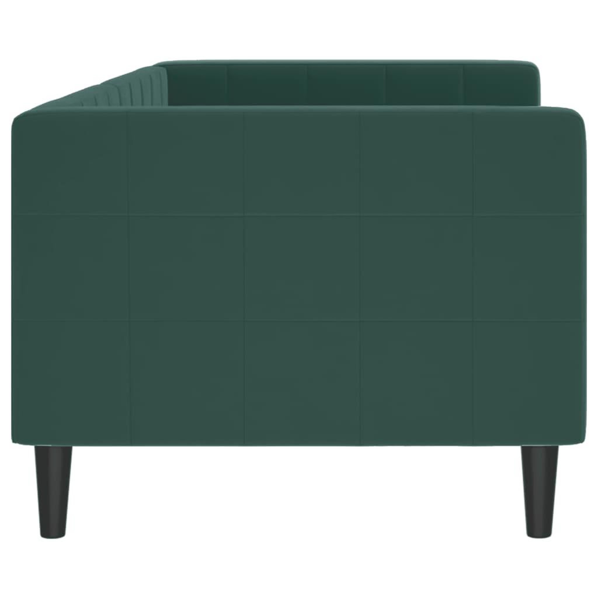 Voir la diapositive 4 : VIDAXL Lit de repos sans matelas vert fonce 80x200 cm velours