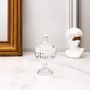 Voir la diapositive 4 : Paris Prix Bonbonnière sur Pied  Royal  15cm Transparent