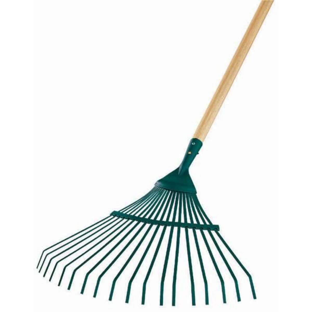 Leborgne Balai à gazon fil plat 22 dents - manche bois certifié PEFC 100%