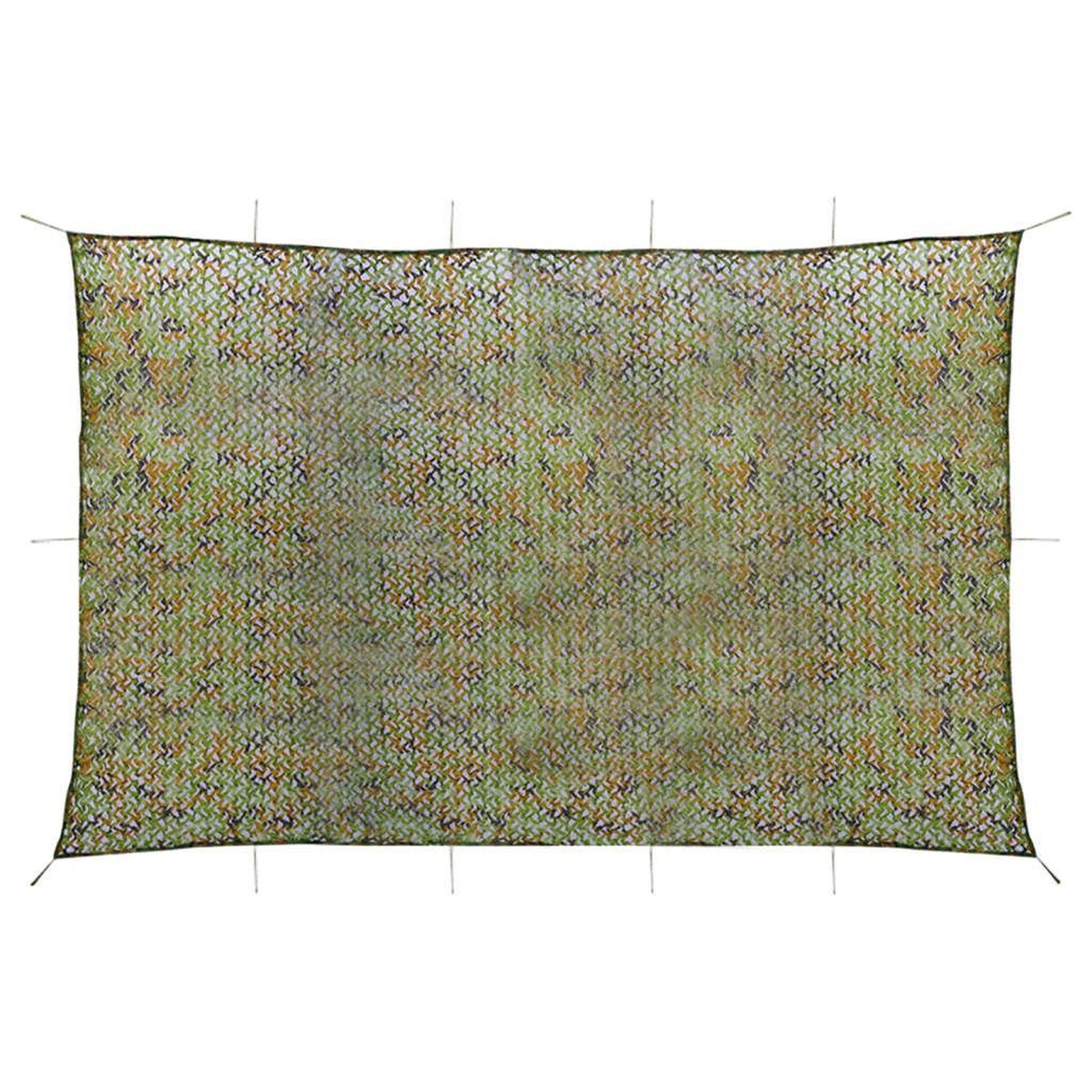VIDAXL Filet de camouflage avec sac de rangement 4x7 m Vert