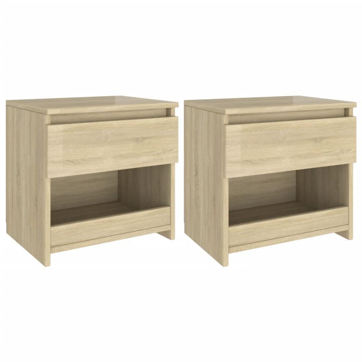 VIDAXL Tables de chevet 2 pcs Chene sonoma 40x30x39 cm Agglomere