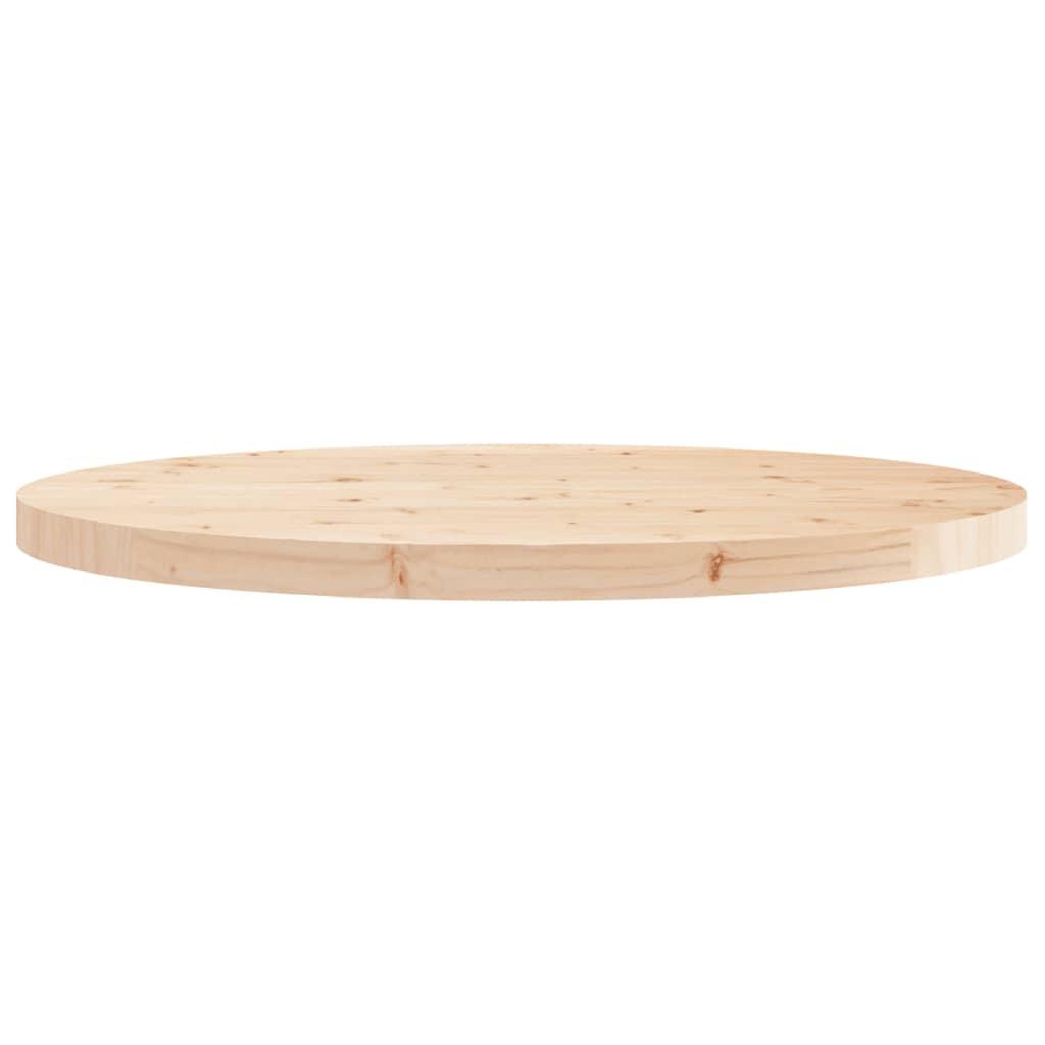 Voir la diapositive 4 : VIDAXL Dessus de table rond Ø70x3 cm bois de pin massif