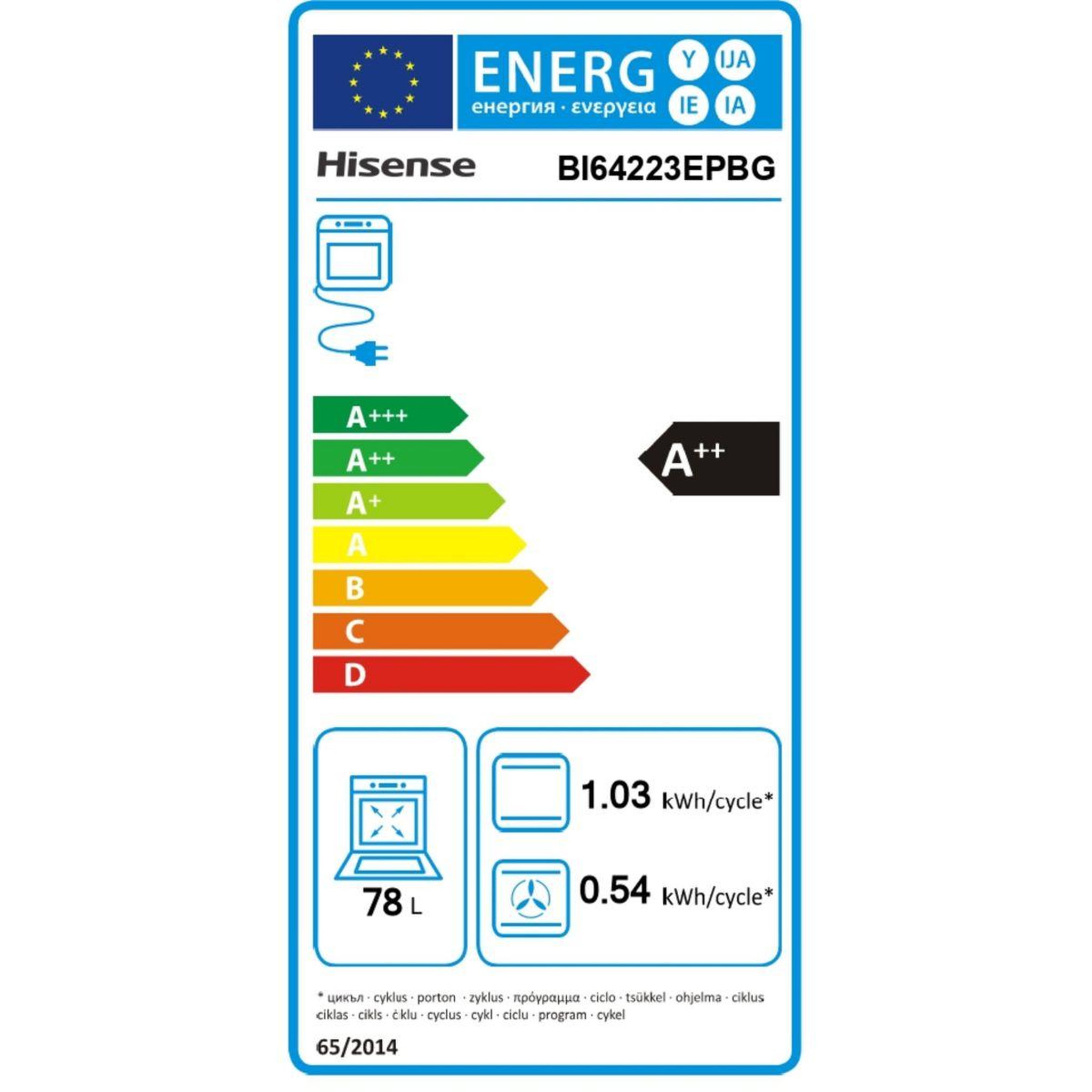 Voir la diapositive 6 : Hisense Four encastrable bi64223epbg
