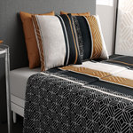 ATELIER DU COTON Parure de drap housse 100% coton 57fils-trophé. Coloris disponibles : Gris