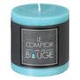 Voir la diapositive 2 : COMPTOIR DE LA BOUGIE Bougie Ronde  Rustic  7cm Turquoise