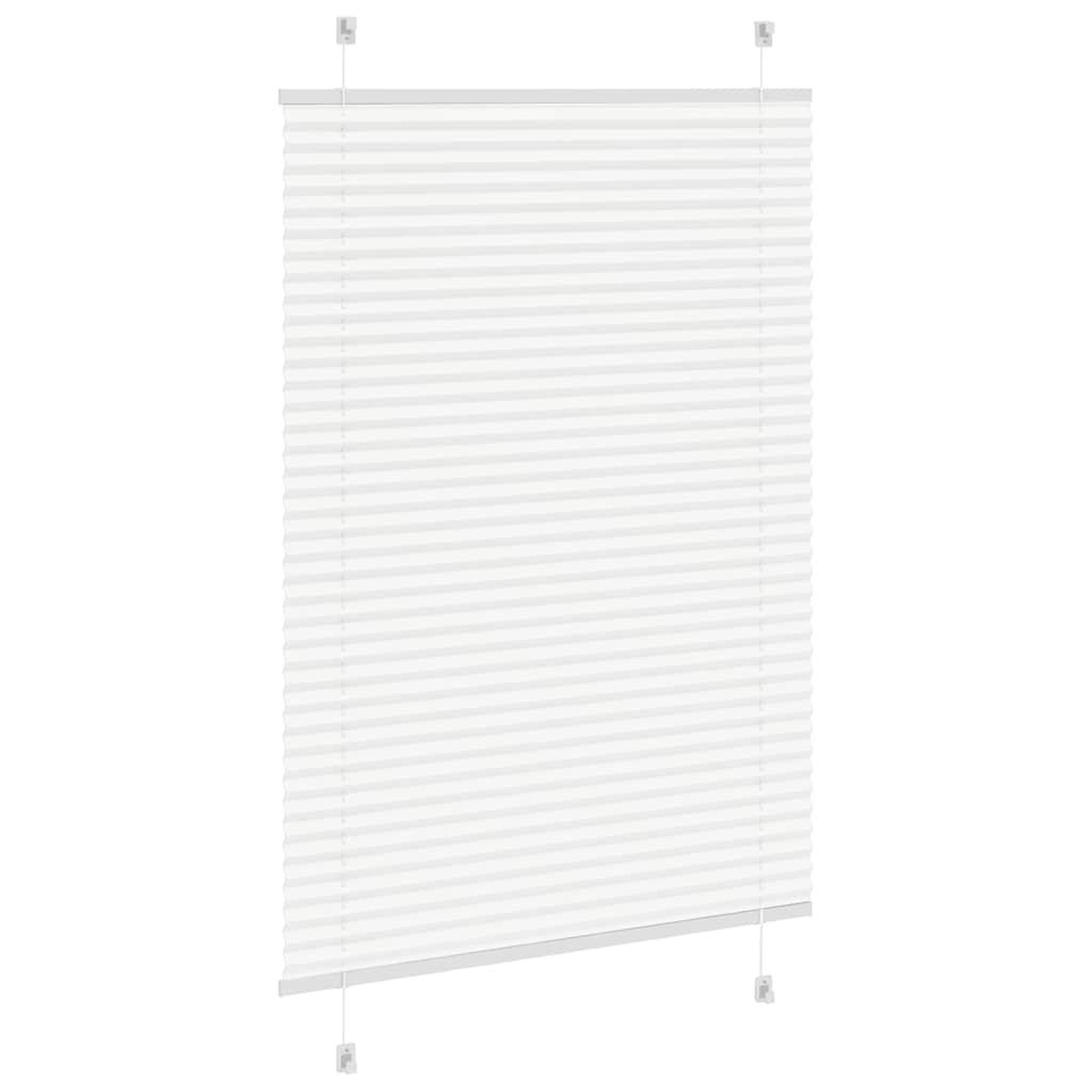 Voir la diapositive 4 : VIDAXL Store plisse blanc 100x150 cm largeur du tissu 99,4cm polyester