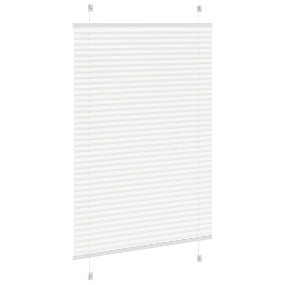 VIDAXL Store plisse blanc 100x150 cm largeur du tissu 99,4cm polyester