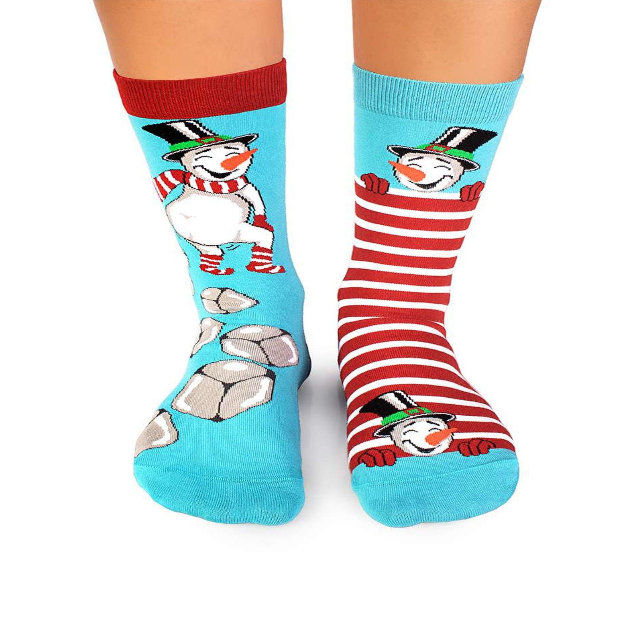 PIRIN HILL Chaussettes arty bonhomme de neige patineur. Coloris disponibles : Multicolore