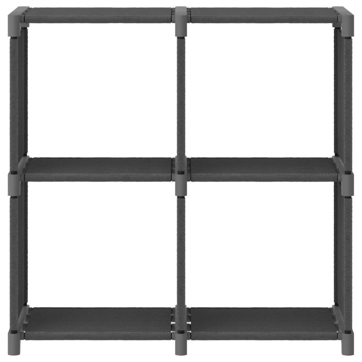 VIDAXL Etagere d'affichage 4 cubes Gris 69x30x72,5 cm Tissu