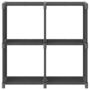Voir la diapositive 2 : VIDAXL Etagere d'affichage 4 cubes Gris 69x30x72,5 cm Tissu