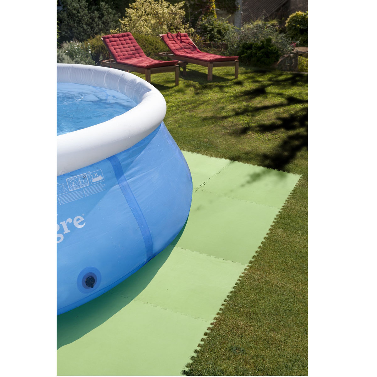 GRE Ensemble de 9 dalles de protection - 81x81cm