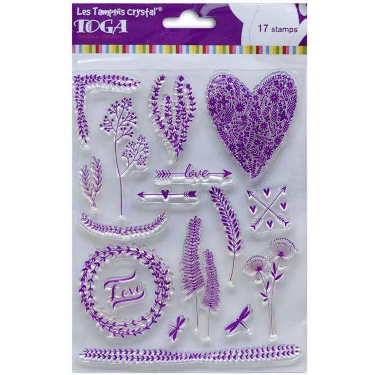 Toga Tampons transparents Végétal - 14 x 18 cm