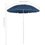 Voir la diapositive 6 : VIDAXL Parasol de jardin avec mat en acier bleu 180 cm