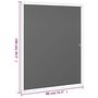 Voir la diapositive 6 : VIDAXL Moustiquaire pour fenetres Blanc 80x100 cm