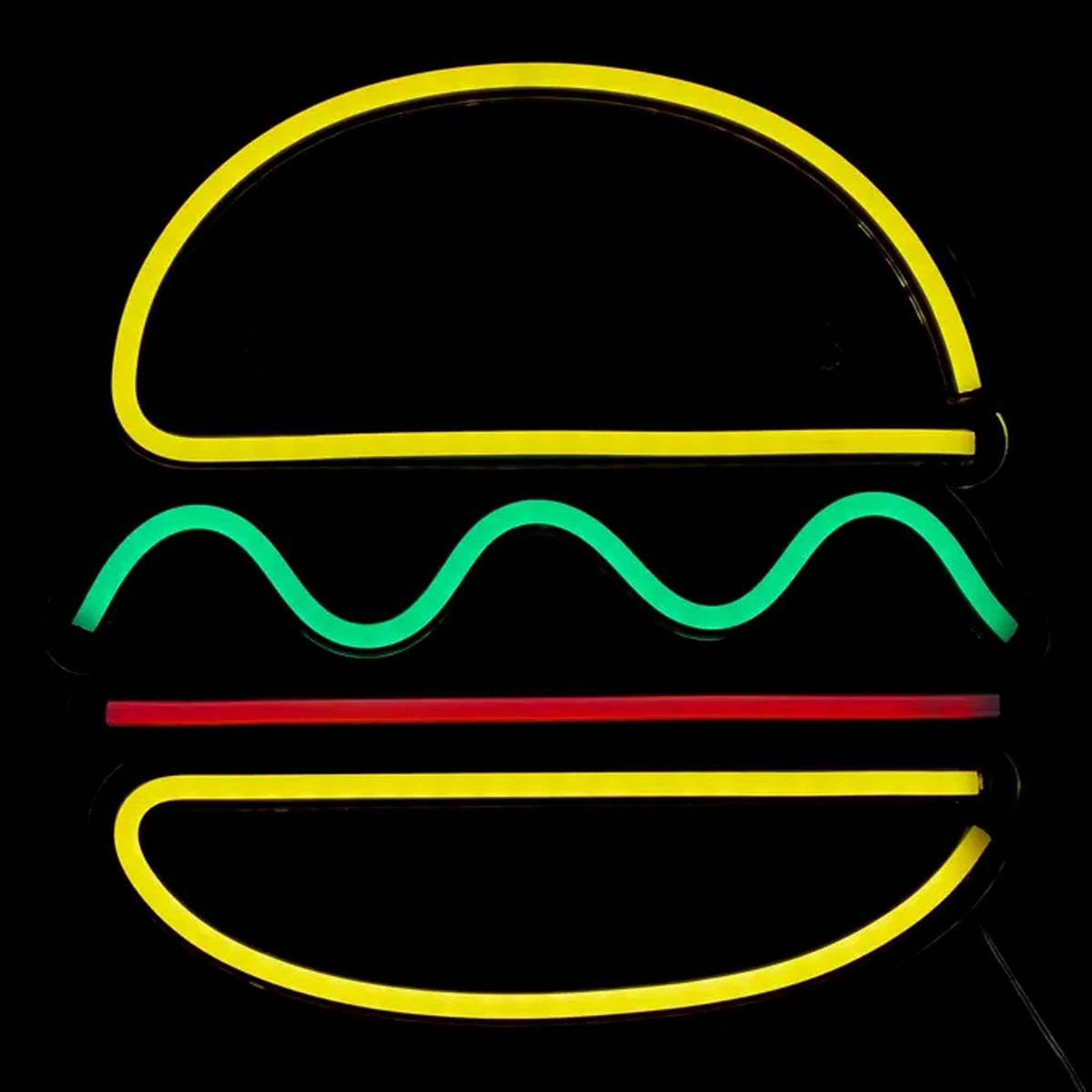 Voir la diapositive 3 : ATMOSPHERA Néon led mural  burger  30cm multicolore