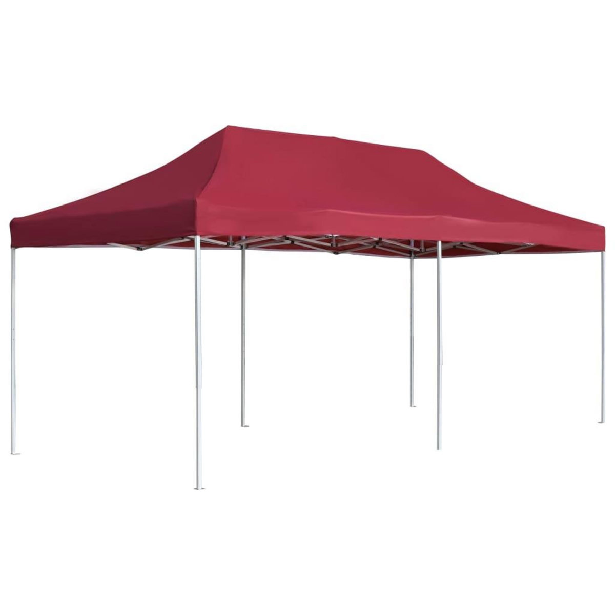 VIDAXL Tente de reception pliable Aluminium 6x3 m Bordeaux