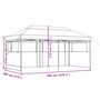 Voir la diapositive 6 : VIDAXL Tente de reception pliable escamotable 3 parois laterales vert