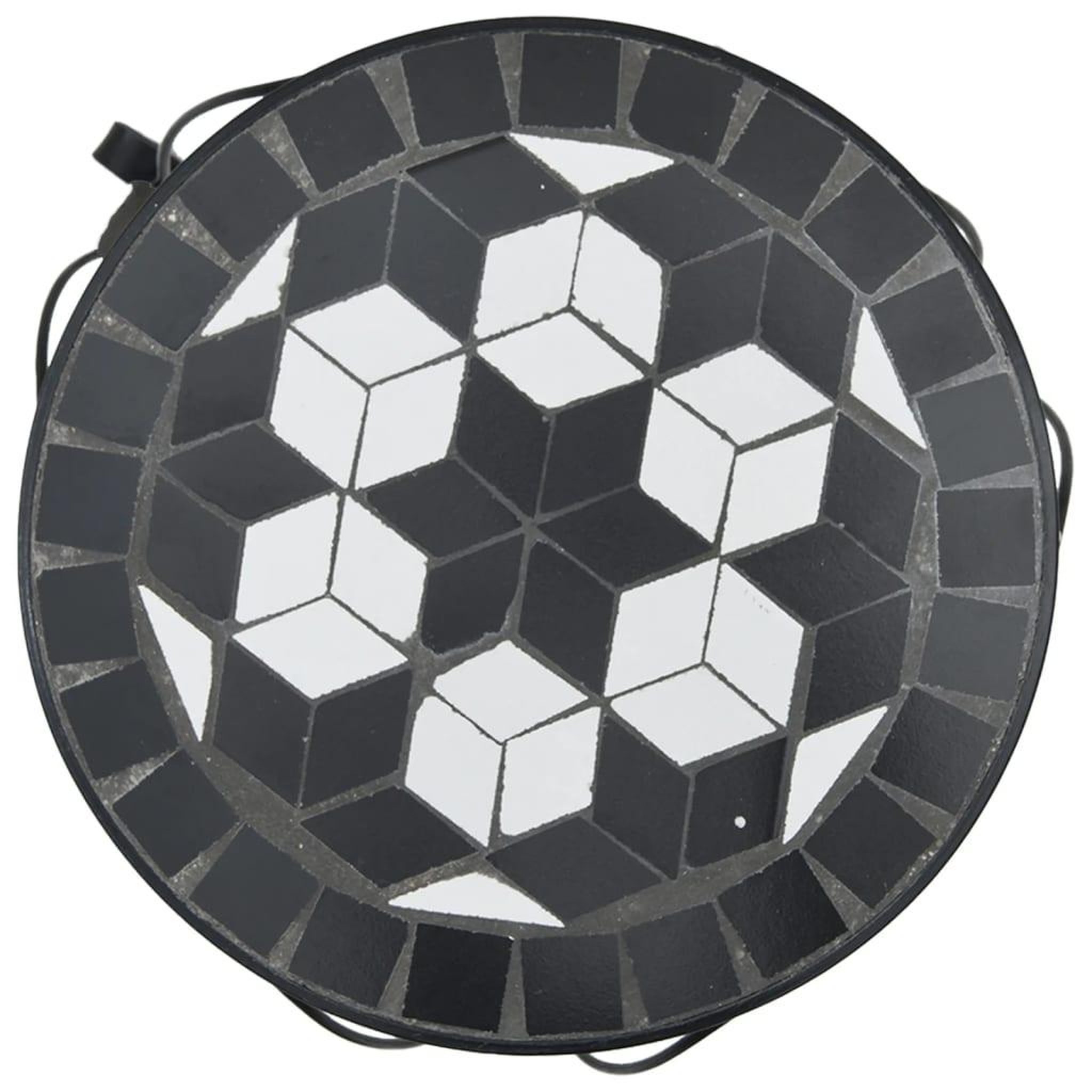 Voir la diapositive 5 : VIDAXL Supports pour plantes 3 pcs noir et blanc ceramique