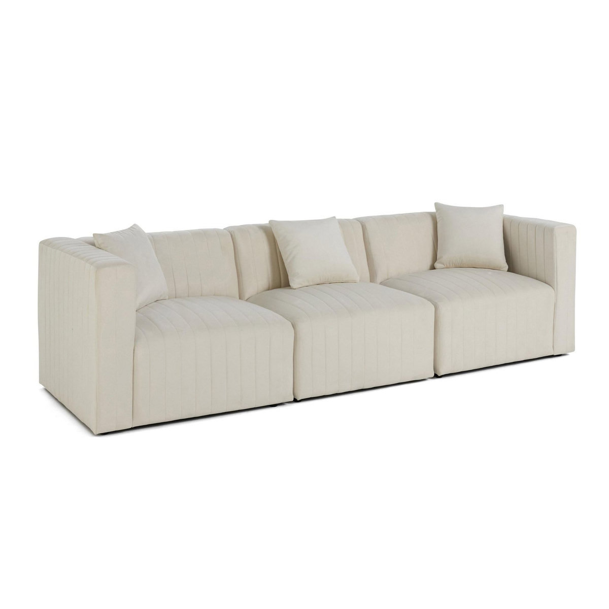 LISA DESIGN Nova - canapé modulable 3 places - en velours