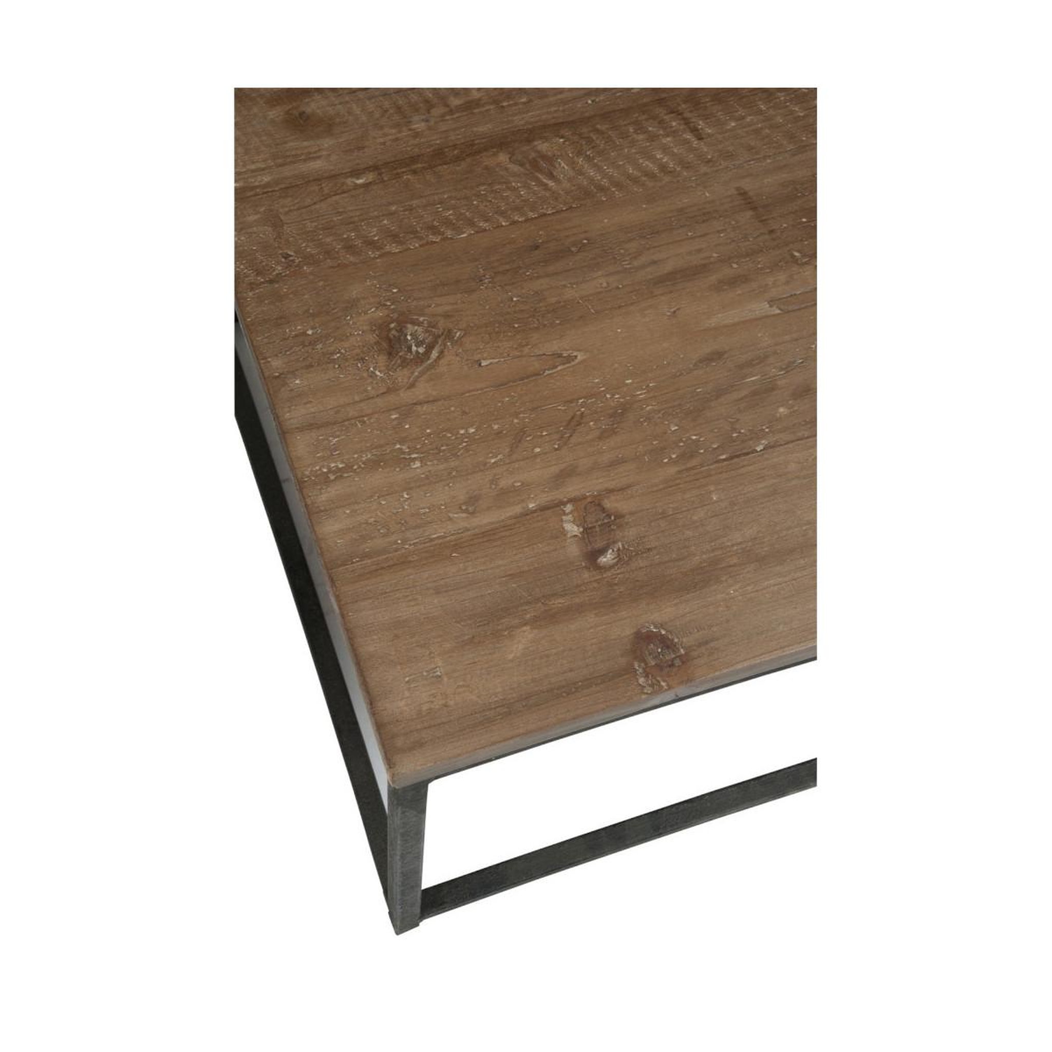 Voir la diapositive 3 : J-LINE Table d'appoint design  cassidy  60cm naturel
