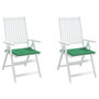 Voir la diapositive 4 : VIDAXL Coussins de chaise jardin lot de 2 vert 40x40x3 cm tissu oxford