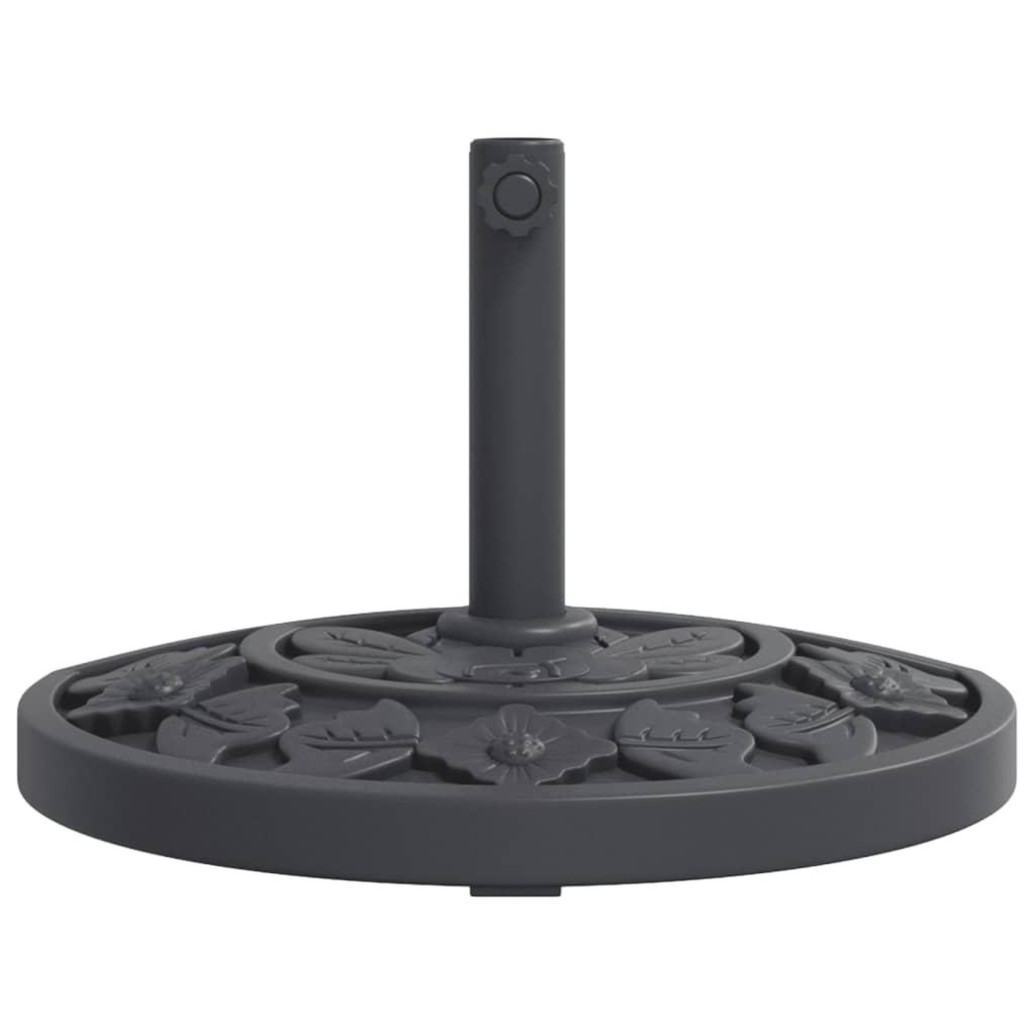 Voir la diapositive 4 : VIDAXL Base de parasol pour mats Ø38 / 48 mm 9 kg demi-rond
