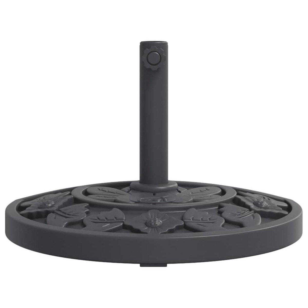 VIDAXL Base de parasol pour mats Ø38 / 48 mm 9 kg demi-rond