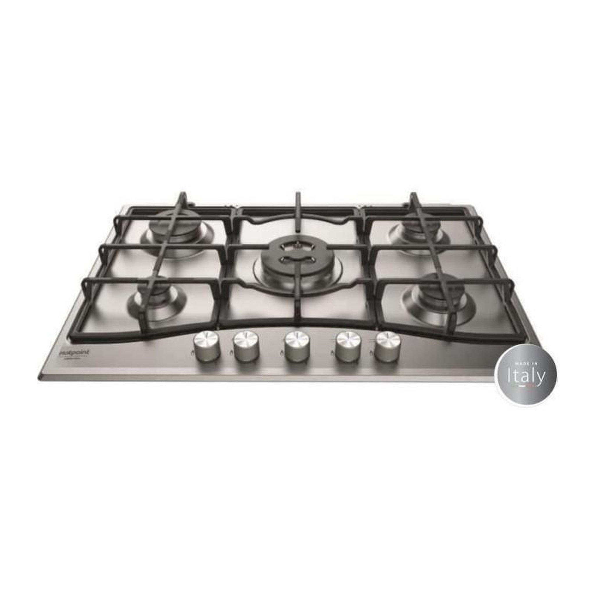 HOTPOINT Plaque gaz 5 foyers 10,5kW 75x51 cm inox – Hotpoint PNN751IX