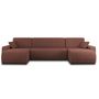Voir la diapositive 6 : BEST MOBILIER Artemisa - canapé panoramique en u - 7 places - convertible avec coffre - en velours côtelé