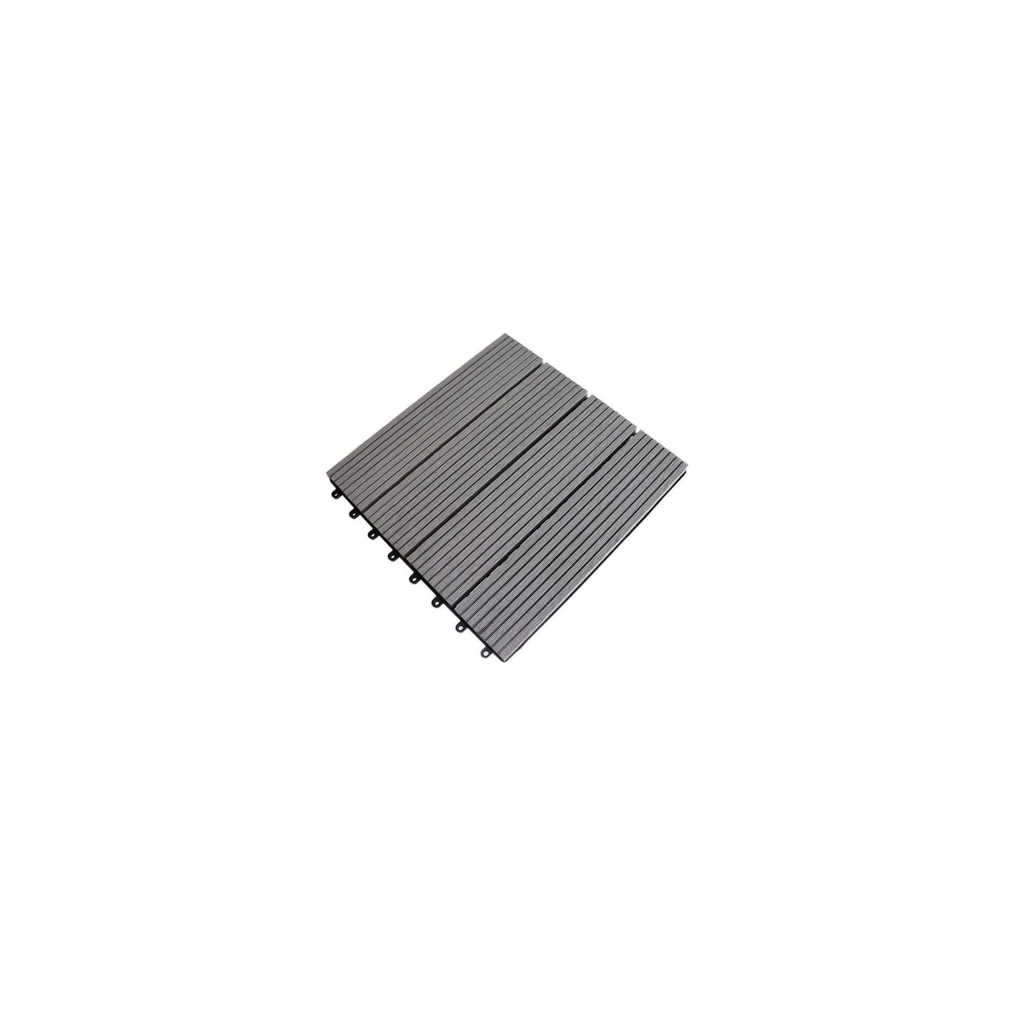 Voir la diapositive 1 : Dalle de jardin d'aménagement extérieur - Gris - Dimensions : 30 x 30 x 2 cm