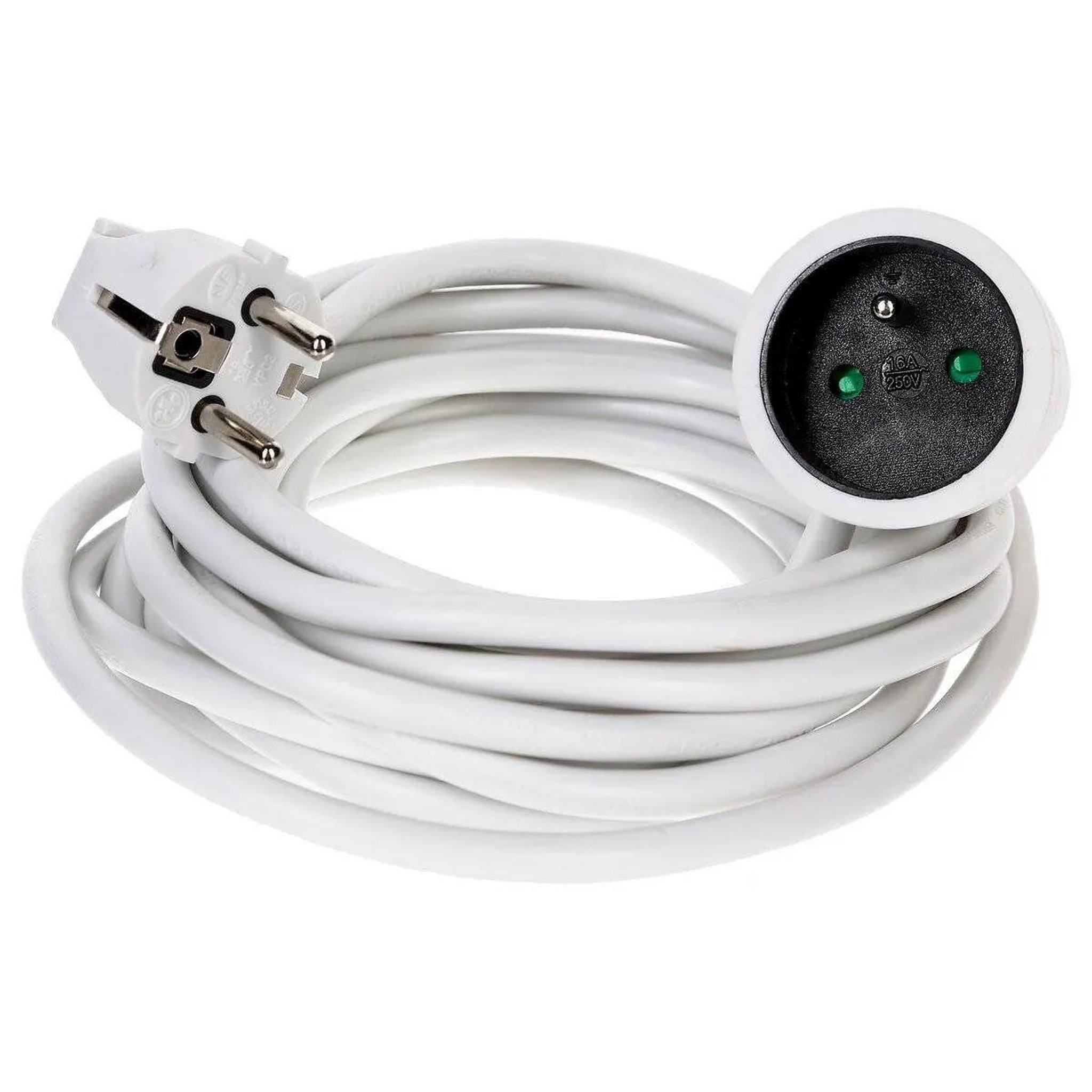 FIVE Rallonge electrique  terre  5m blanc