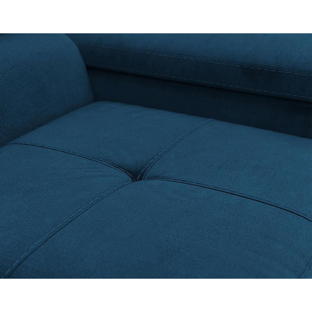 BEST MOBILIER Pablo - fauteuil avec têtière ajustable - en velours