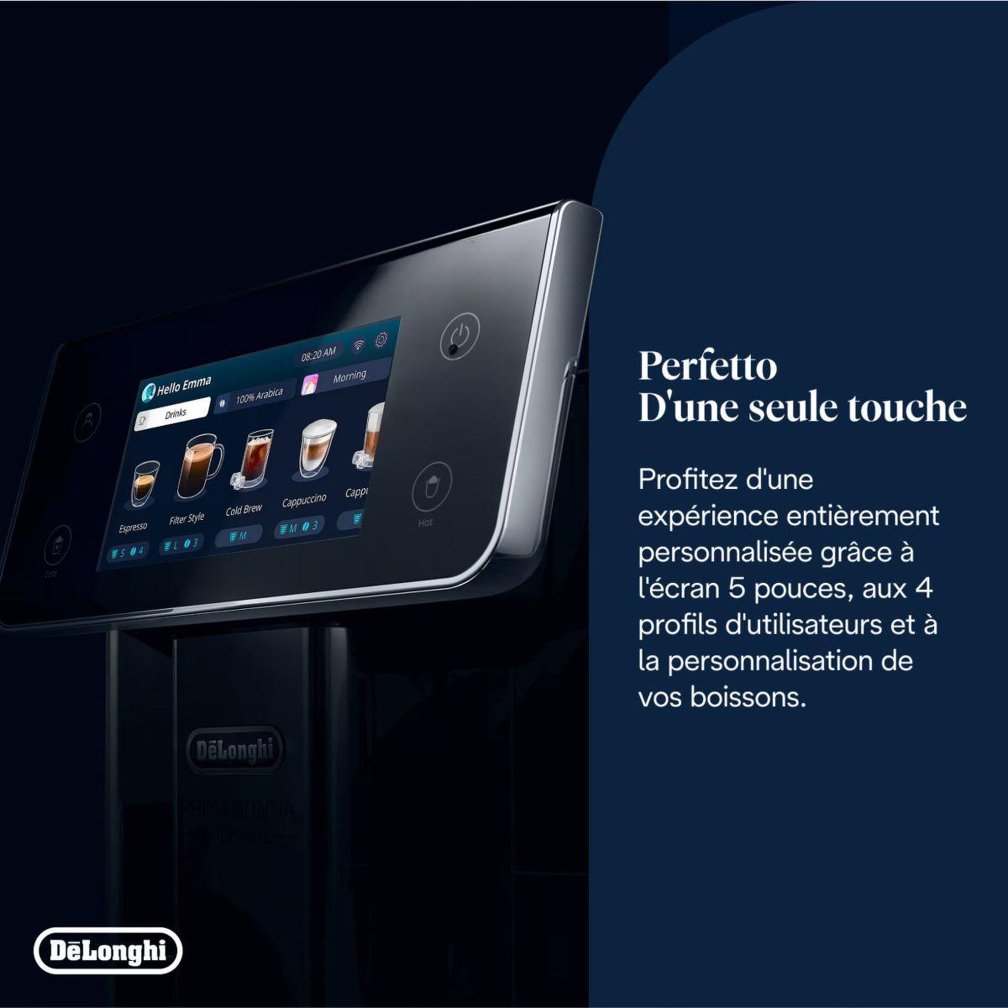 Voir la diapositive 5 : DELONGHI Expresso broyeur primadonna aromatic ecam630.55.ssm