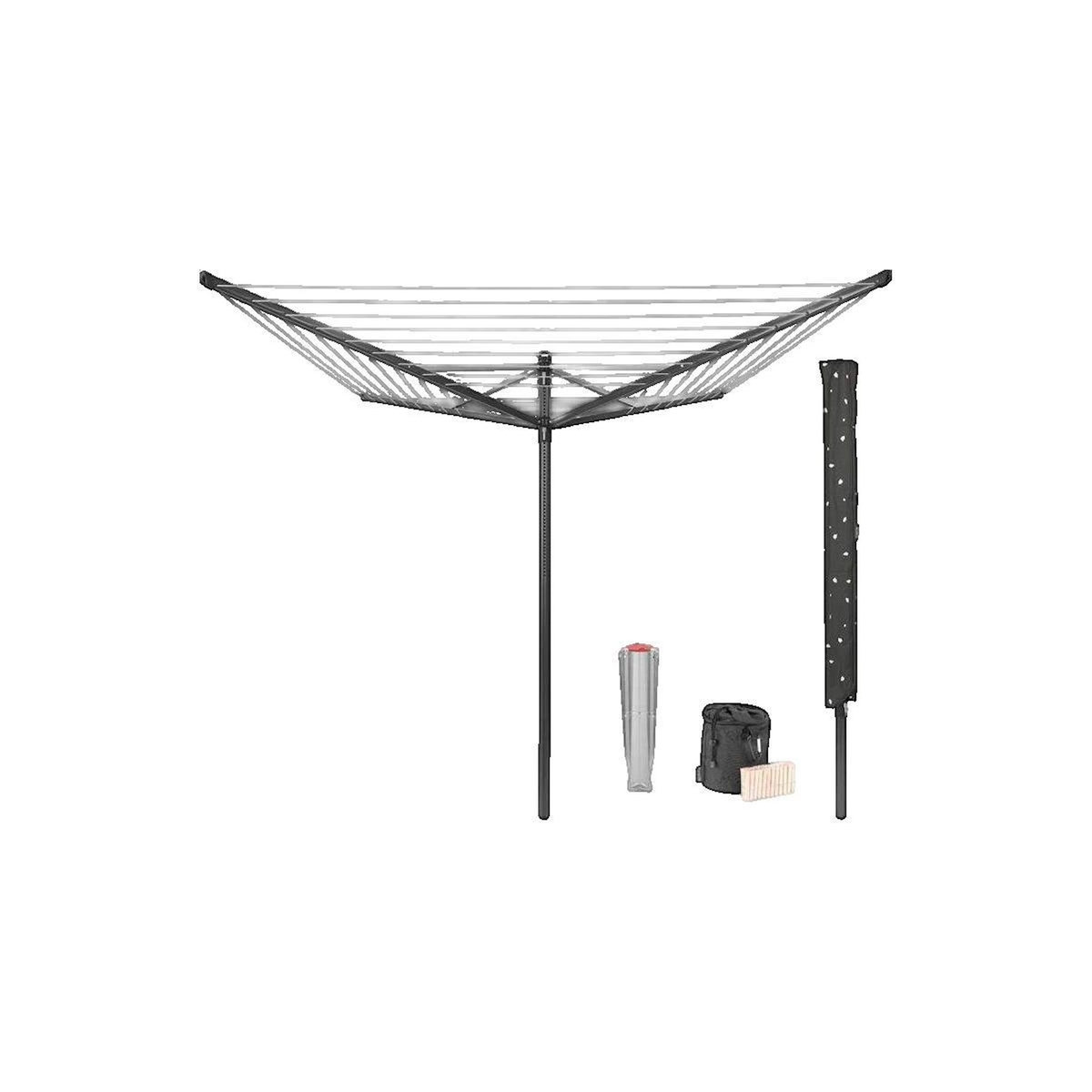 BRABANTIA Séchoir à linge Brabantia Lift-O-Matic 50 mètres anthracite