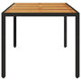 Voir la diapositive 5 : VIDAXL Table de jardin et dessus en bois d'acacia noir resine tressee