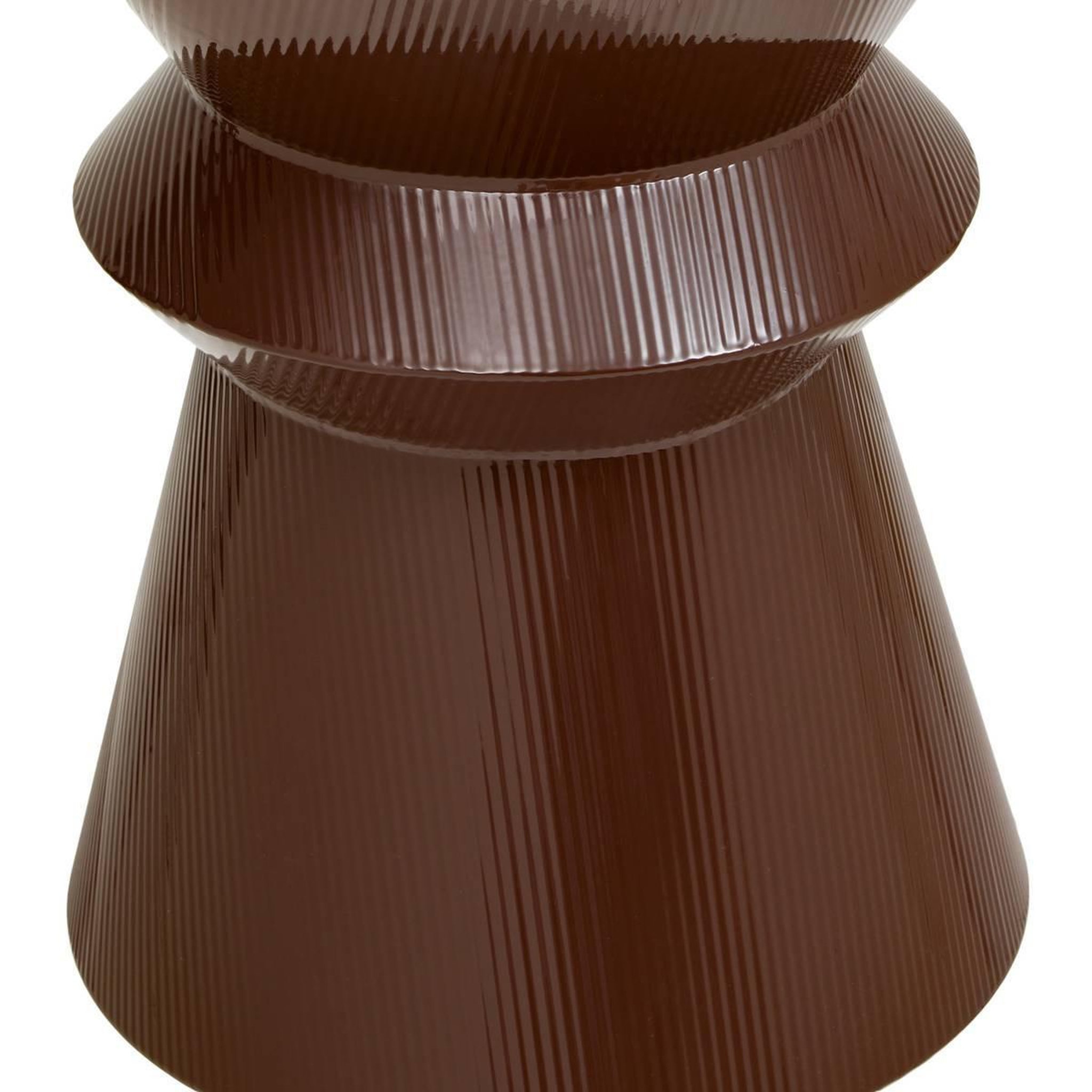 Voir la diapositive 3 : ATMOSPHERA Table d'appoint totem  maya  35cm marron