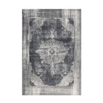 Paris Prix Tapis Imprimé Antique  Vintage  Gris Foncé. Coloris disponibles : Gris